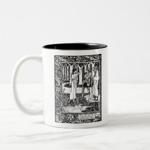 Damen av sjön, vid Aubrey Beardsley- HD Två-Tonad Mugg