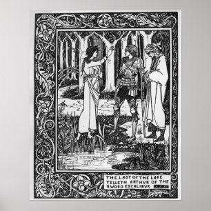 Damen av sjötellethen Arthur Poster