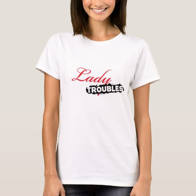 Damen besvärar klassikerlogotypT-tröja T-shirt (Framsida)