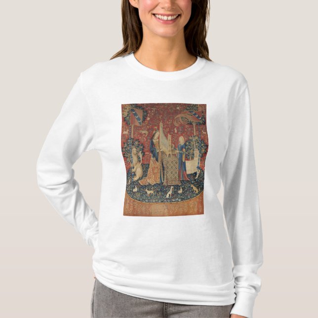 Damen och unicornen: 'Hearing Tee (Framsida)