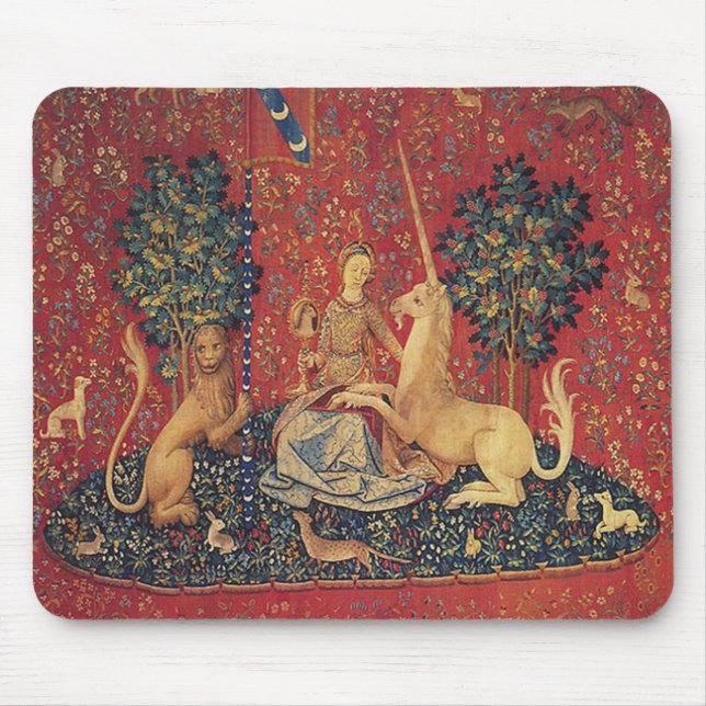 Damen och unicornen: Sikt Musmatta (Framsidan)