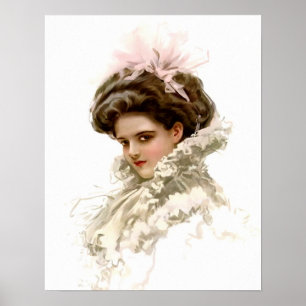 Damen profilerar in poster