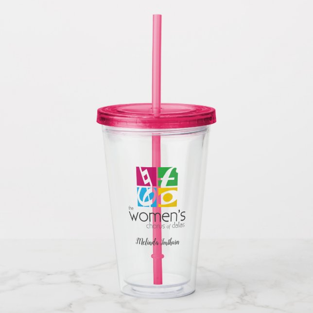 Damenkören i Dallas logotyp Take Away Mugg (Framsida)