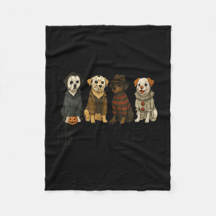 Damens En Skum Päls Halloween Hund Halloween Fleecefilt