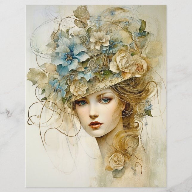 Damens glimt skrapbokspapper (Framsida)