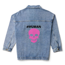 Damens #HUMAN Långärmad Denimjacka
