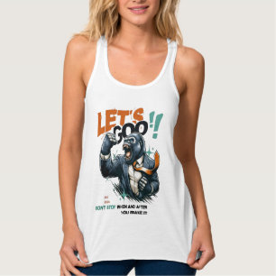 DAMENS LÄT GOO LEKTIONER LÄR TANK TOP  LINNE MED RACERBACK 