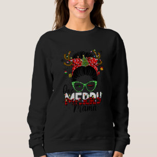 Damens One Merry Mama Leopard Buffalo Rutig Tofs T Shirt