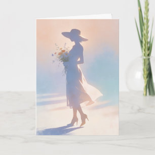 "Damens siluett" Kort