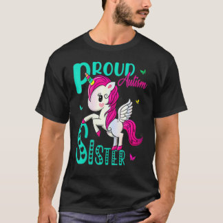 Damens stolta syster Autism Medvetenhet Världs Uni T Shirt
