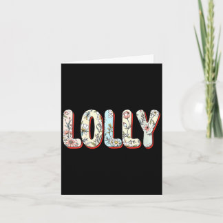 Damens vilda blommor lolly floral mors dag lolly kort