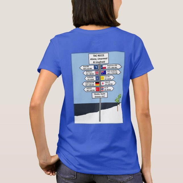 Damer #2 för Tac Recce -- underteckna postar på Tröja (Baksida)