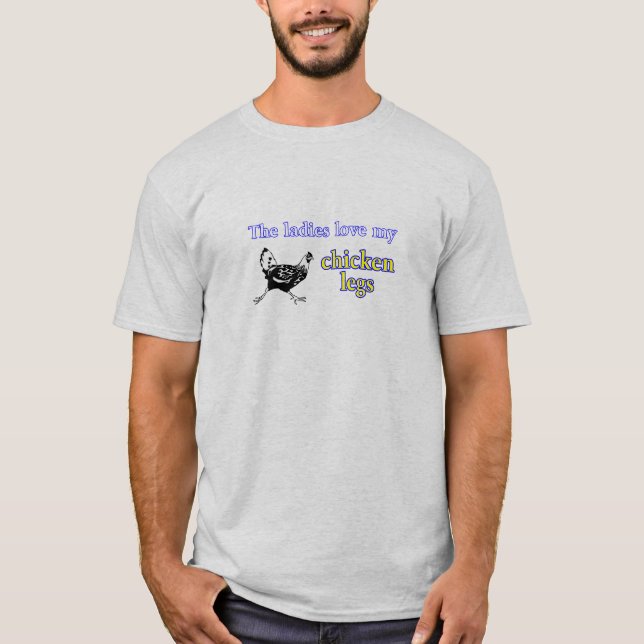 Damer älskar mitt fega ben t-shirt (Framsida)