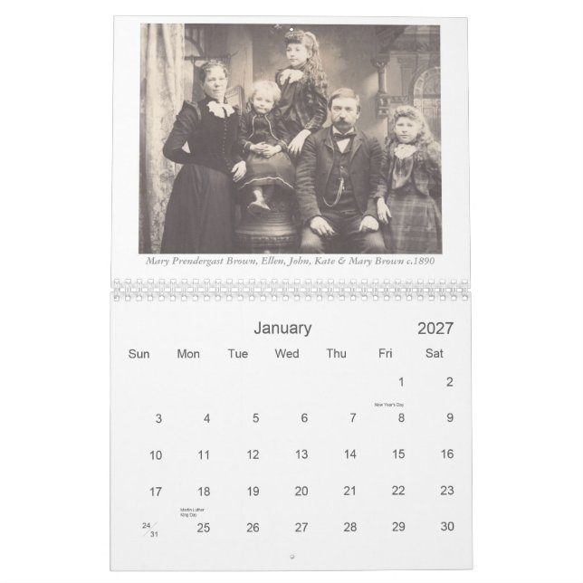 Damer av Prendergasten, brunt, Cassidy, Gurnett Kalender (Jan 2027)