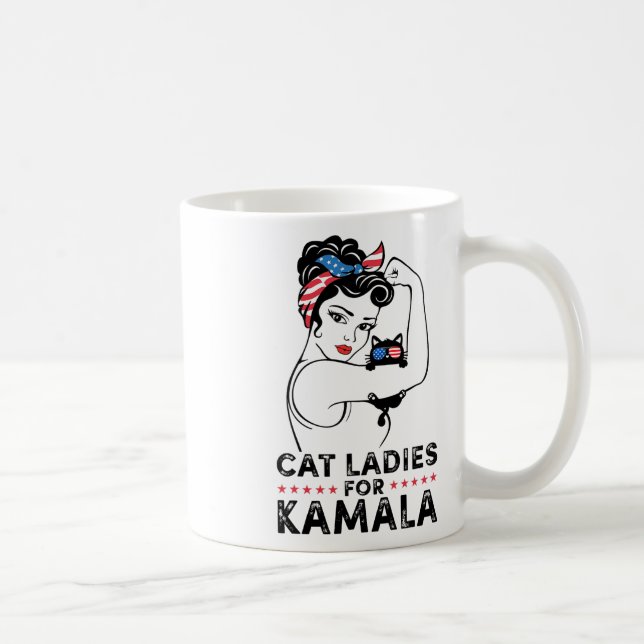 Damer för Kamala Harris för president 2024 val Kaffemugg (Höger)