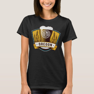 Damer för krökningbrygdbära t-shirt