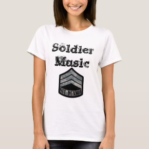 Damer för soldatmusik (LOGOTYP för ACU SGT) Tee