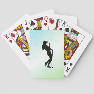 Damer Golf Grönt Casinokort
