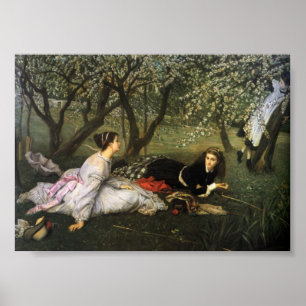 Damer i Apple blommar Poster