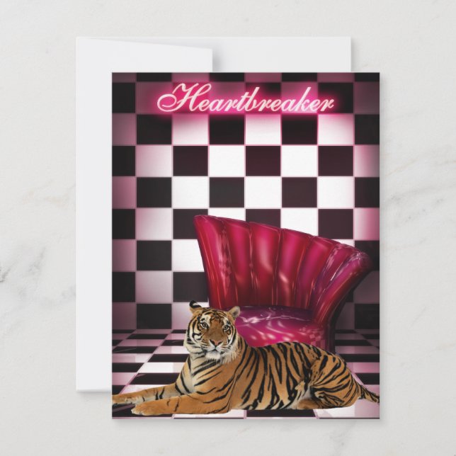 Damer Nattklubb Tiger Evenemang Party Inbjudningar (Framsida)