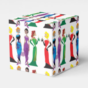 Damer Night Favor Boxes Presentaskar