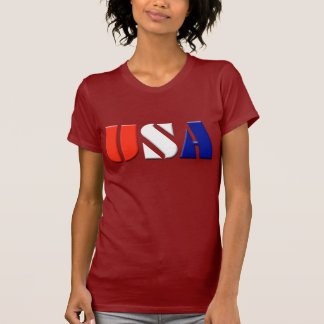 Damer patriotiska USA överträffar T Shirt