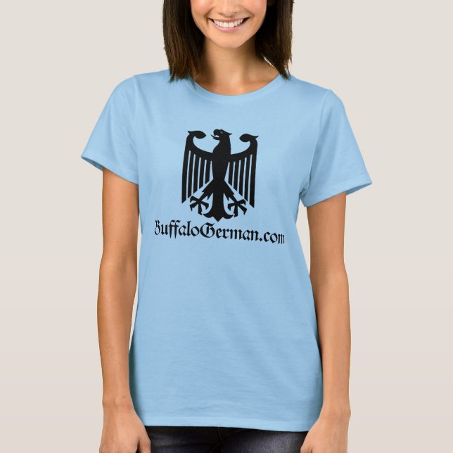Damer svärtar örnlogotypT-tröja Tee Shirt (Framsida)