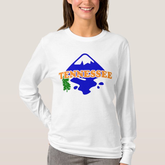 Damer Tennessee inpassade Hoody Tee (Framsida)