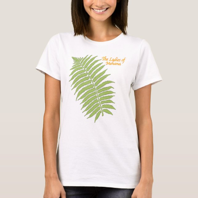 Damerna av den Mehana skjortan Tee Shirt (Framsida)