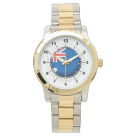 Damernas Australien Flagga Översstor Två-Tons Ur Armbandsur