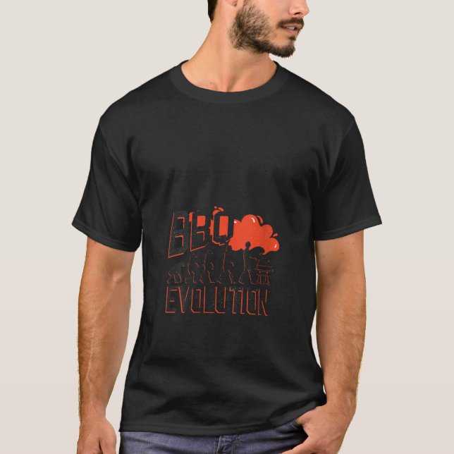 Damernas BBQ Evolution T-shirt Ape till Grillmästa (Framsida)