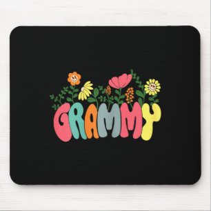 Damernas blommiga retro vintage grammy glada mödra musmatta