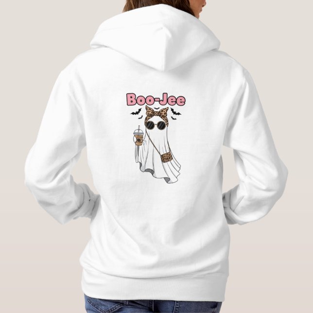Damernas Boo-Jee Halloween  T Shirt (Baksida)