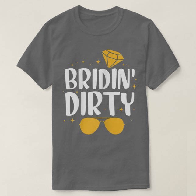 Damernas Bröllop Brud Brudtärna Bröllop Bakelse T Shirt (Design framsida)