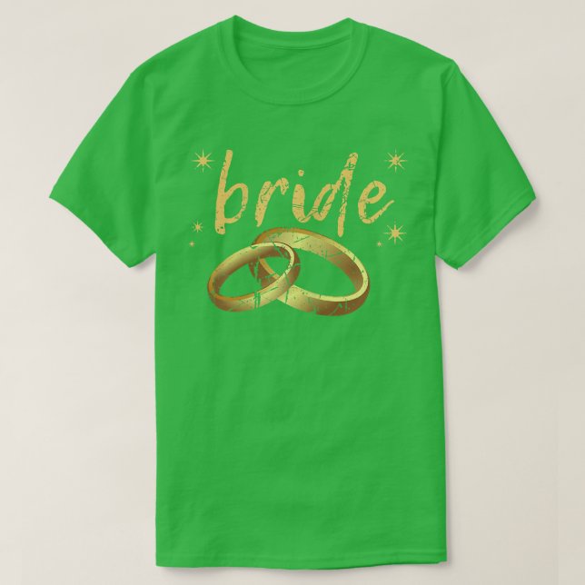 Damernas Brud Att Vara Bröllopsring Möhippa T Shirt (Design framsida)