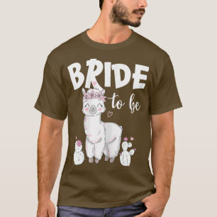 Damernas Brud Att Vara Brudlag Söt Lama Alpaca JG T Shirt