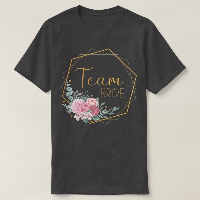 Damernas Brud Bröllop Eukalyptus  T Shirt (Design framsida)