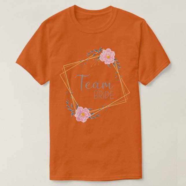 Damernas Brud Bröllopsnatt Rosa Blå Brud  T Shirt (Design framsida)