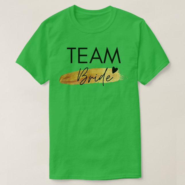 Damernas Brud Team Design Bröllop Bachelorett T Shirt (Design framsida)
