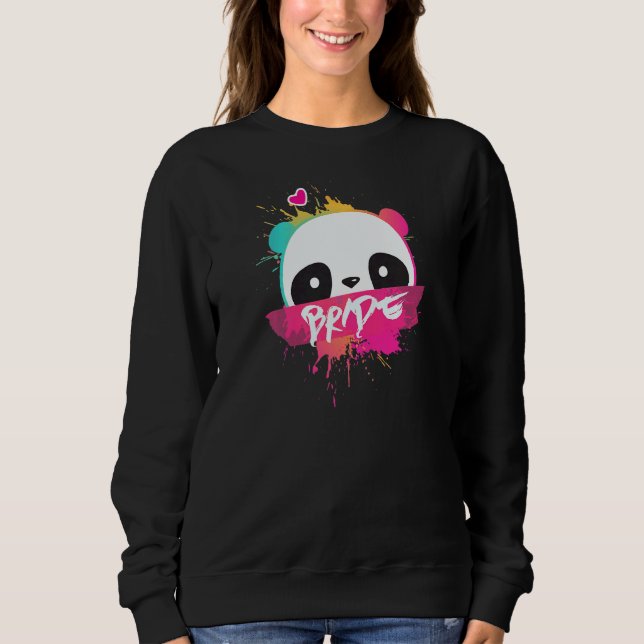 Damernas Bruden Kvinnor Möhippa Sällskapslek Par T Shirt (Framsida)