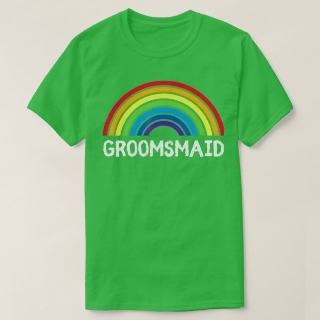Damernas Brudtärna Bröllopsceremoni HBTQ Homosexue T Shirt (Design framsida)