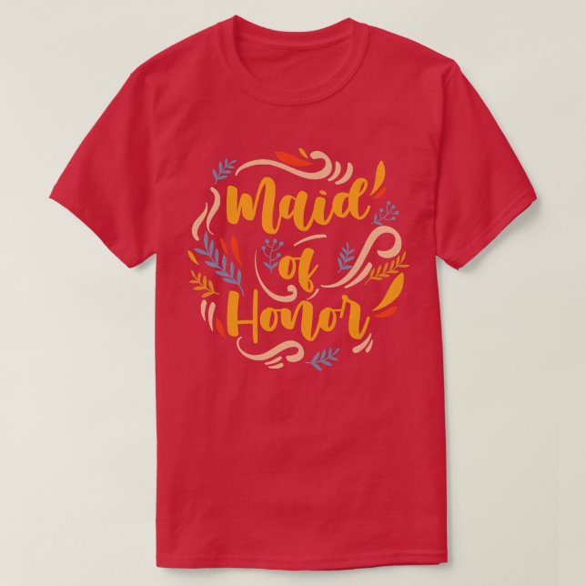 Damernas Brudtjänare Brud Bröllopsfest Bachelorfes T Shirt (Design framsida)