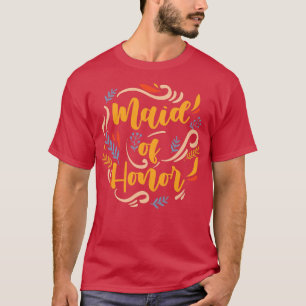 Damernas Brudtjänare Brud Bröllopsfest Bachelorfes T Shirt