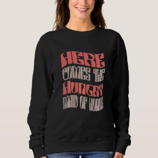 Damernas Brudtjänst Hungrig Retro Matchande Sjunge T Shirt