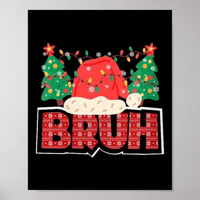 Damernas Bruh jul Roligt Gen Z och Gen Alpha Poster (Framsidan)