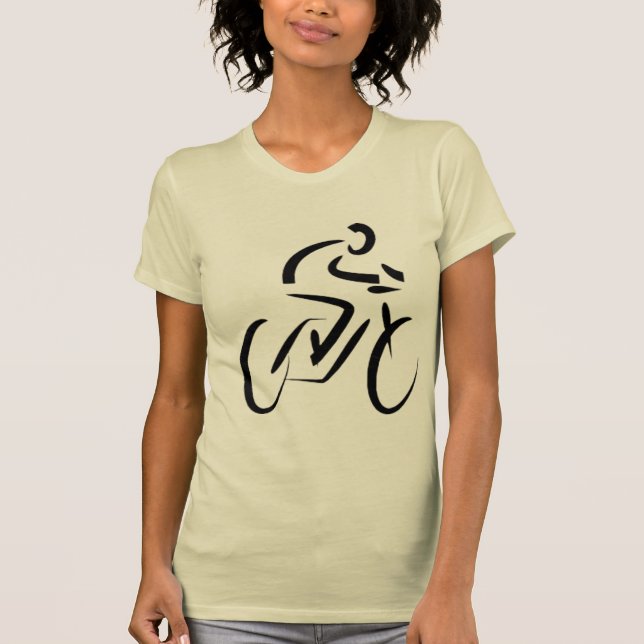 Damernas Chic Doodle Heart Tee - Konstnärlig skiss (Framsida)