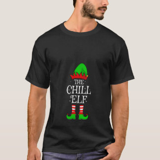 Damernas Chill Elf Jul Matchande Familj Elf Squad T Shirt