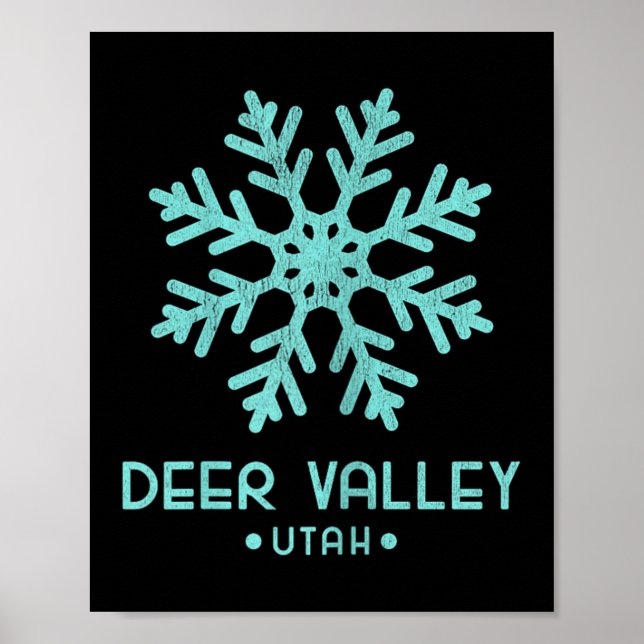Damernas Deer Valley Utah skidåkning  Poster (Framsidan)