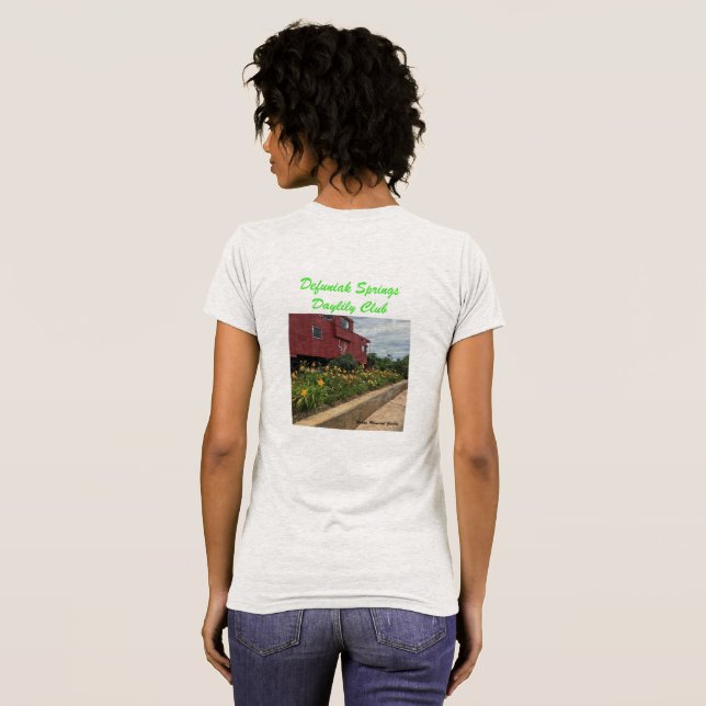Damernas Defuniak Springs Daylily Club T Shirt (Hel baksida)