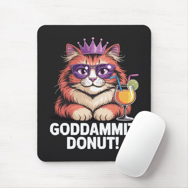 Damernas Donut-Prinsessa Katt Meme Musmatta (Med mus)